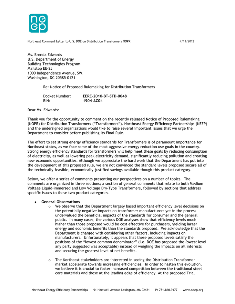 Distribution Transformers-NOPR Comment Letter-04-2012