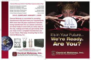 DOE Brochure - Central Moloney Inc.