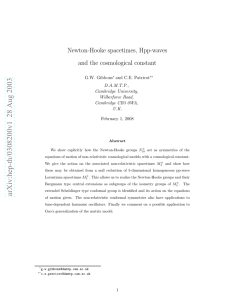 Newton-Hooke spacetimes, Hpp-waves and the cosmological constant