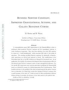 Running Newton Constant, Improved Gravitational Actions, and