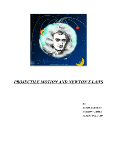 projectile motion and newton`s laws