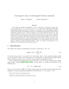 Convergence rates of sub-sampled Newton methods