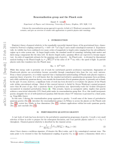 Renormalisation group and the Planck scale