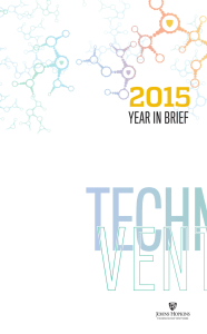 FY 2015 - Johns Hopkins Technology Ventures