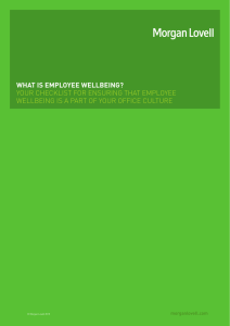 WHAT IS EMPLOYEE WELLBEING? YOUR CHECKLIST FOR