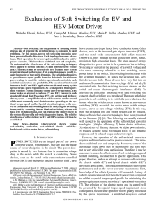 Evaluation of soft switching for EV and HEV motor drives