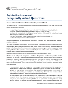 Registration Practice Assessment