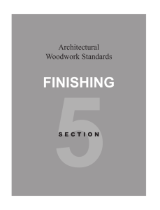 Section 5 Finishing - Woodwork Institute