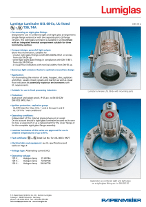 Lumistar Luminaire USL 08-Ex, UL