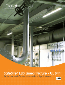 SafeSite® LED Linear Fixture - UL 844