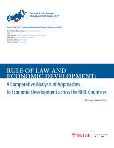 Rule of law and economic development