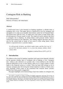 Contagion Risk in Banking