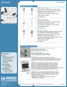 Screw-machined Terminals from Advanced Interconnections Corp