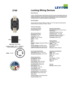 2740 Locking Wiring Devices