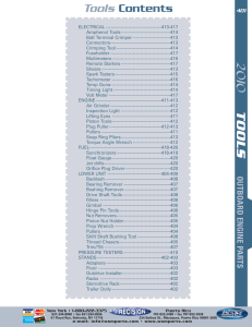 Tools Contents