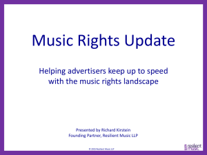 Music Rights Update