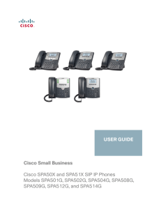 Cisco Small Business SPA50X and SPA51X Series SIP IP Phones
