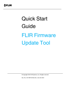 Quick Start Guide FLIR Firmware Update Tool