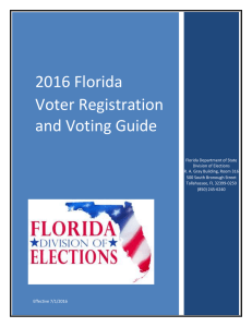 2016 Florida Voter Registration and Voting Guide