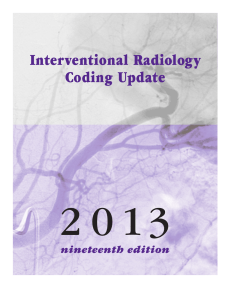Interventional Radiology Coding Update