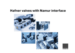 Hafner valves with Namur interface