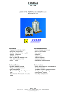 ABSOLUTE ROTARY ENCODER EXAG PROFIBUS-DP