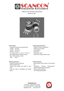 SCANCON A/S ABSOLUTE ROTARY ENCODER DEVICE NET