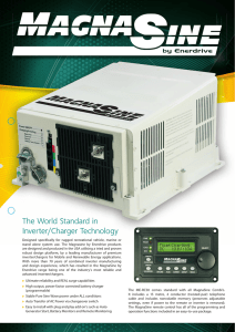 The World Standard in Inverter/Charger Technology