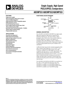 ADCMP551/ADCMP552/ADCMP553 Single