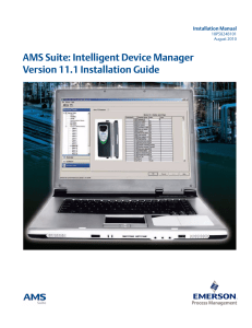 AMS Suite: Intelligent Device Manager Installation Guide