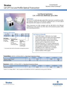 LNF-LP11H Datasheet - Mouser Electronics