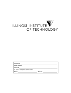 Property of: Email address: - Illinois Institute of Technology