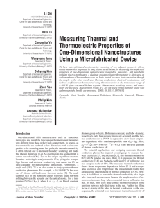 Measuring Thermal and Thermoelectric Properties of One