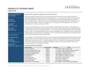 Penserra Economic Watch August 2016