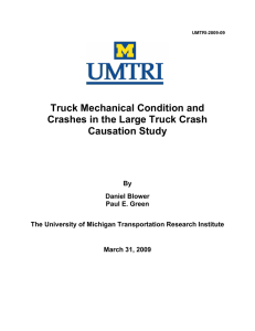 Truck Mechanical Condition and Crashes in the Large Truck Crash