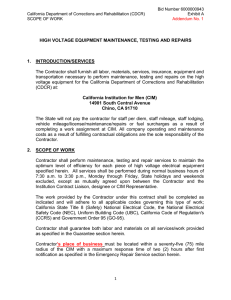 HIGH VOLTAGE EQUIPMENT MAINTENANCE, TESTING