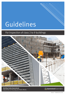 Guidelines for inspection of class 2 to 9 buildings