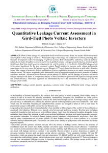 Quantitative Leakage Current Assessment in Gird-Tied