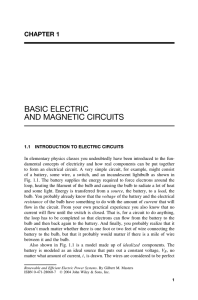BASIC ELECTRIC AND MAGNETIC CIRCUITS