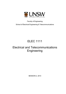 ELEC1111 - Engineering