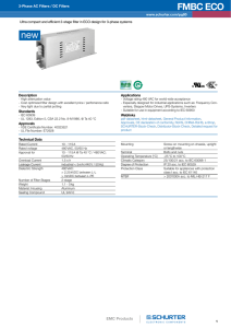 FMBC ECO - 3-Phase AC Filters / DC Filters