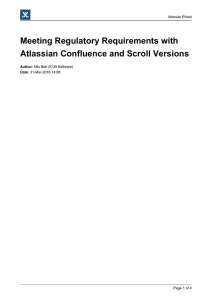 Meeting Regulatory Requirements with Atlassian