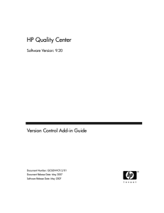 HP Quality Center Version Control Add