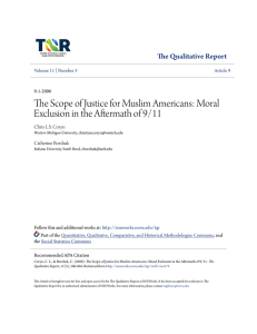 The Scope of Justice for Muslim Americans: Moral Exclusion in the