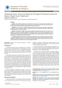 Abdominal Aortic Aneurysm Repair by Principle of Exclusion and