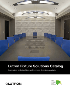Lutron Fixture Solutions Catalog