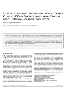 Effects of alternating current (AC) and direct current (DC) in