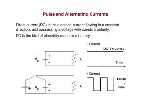 Pulse and Alternating Currents V V