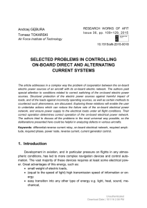 selected problems in controlling on