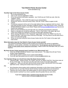 Parent registration instructions - Tamalpais Union High School